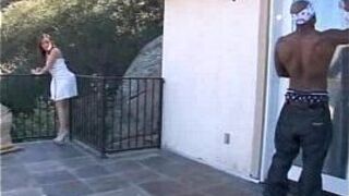 Hot interracial sex with delicious brunette porn video